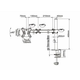 Soporte de Mesa para Pantalla Equip 650151 27"