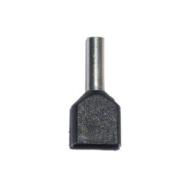 Puntera aislada 01,50 mm², doble, negra, 100 unidades Precio: 3.50000002. SKU: B1AJYACJHT