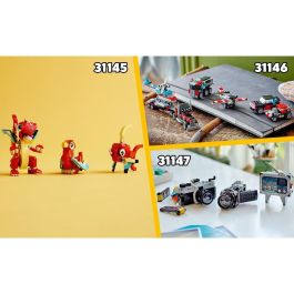 Lego Creator Juego de Construcción: Camión Plataforma con Helicóptero para Niños y Niñas, Edad Mínima 7 Años