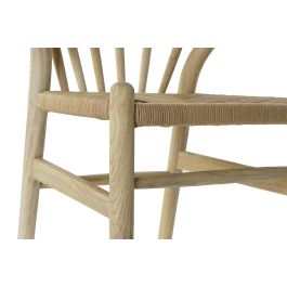DKD Home Decor Silla Cottage de Olmo y Ratán Natural 47 x 79 x 57 cm (2 Unidades)