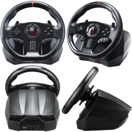 Subsonic Volante de Carreras GS850-X con Cambio Manual, 3 Pedales y Levas para PS4 / Xbox