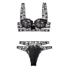 Conjunto de Lencería Fantasy Lingerie Negro (M/L) Conjunto de Lencería Fantasy Lingerie Negro (M/L)