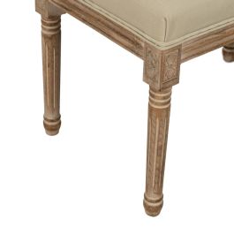 Banqueta Beige Madera de caucho 122 x 41 x 46 cm