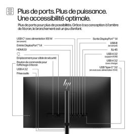 HP 527pm Monitor de Conferencia Series 5 Pro 27 Pulgadas QHD USB-C con IA Avanzada para Reuniones sin Distracciones y Colaboración Óptima Libre de PVC