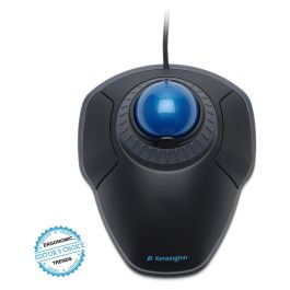 Kensington Orbit Trackball Ratón Óptico USB Tipo A Ambidextro Negro con Anillo de Desplazamiento