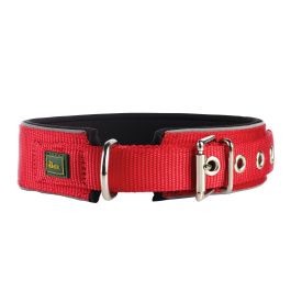 Hunter Collar Neoprene Reflect 39-46 cm 45 mm Rojo Seguridad Reflectante
