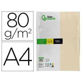 Liderpapel Papel Color A4 80gr Crema Paquete de 100 Hojas Precio: 3.50000002. SKU: B19AAWMJL7