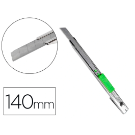 Q-connect Cúter Metálico Estrecho Cuchilla 9 mm con Clip Blíster 1 unidad Precio: 1.49999949. SKU: B17BSLTN6H