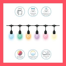 Wiz WIZ8719514554450 Guirnalda 15m para Exterior Conectada