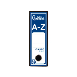 Liderpapel Archivador de Palanca Classic Blue Lomo 80mm Negro Compresor Metálico
