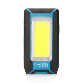 Linterna led cob 8w 500lm profesional. recargable con usb. con gancho + iman funcion power bank. incluye cable de carga. koma tools