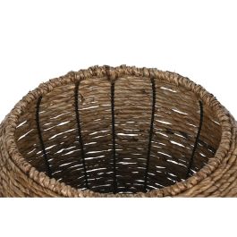 Set de Maceteros Home ESPRIT Marrón Metal Fibra 41 x 41 x 32 cm Set de Maceteros Home ESPRIT Marrón Metal Fibra 41 x 41 x 32 cm