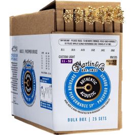 Martin Ma535 - Pack 25 Juegos Cuerdas Guitarra Acústica Phosphor Bronze .011-.052 Precio: 134.50000025. SKU: B1FEHSFDLV