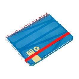 Agenda Espiral Antartik Bold A6 2025 Semana Vista Color Azul Papel 80 gr