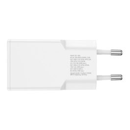 4smarts Cargador PDPlug Duos Slim 20W GaN USB-C/A+USB-C Cable Blanco 541509
