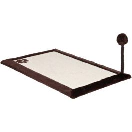 Alfombra rascadora con juguete - TRIXIE - Alfombra de sisal / Felpa - 70 x 45 cm - Natural / Marrón