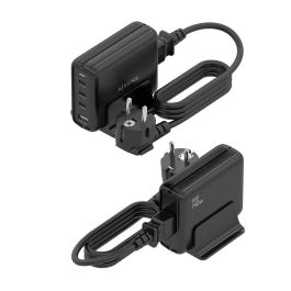 AISENS Cargador Sobremesa GaN 140W Universal 3x USB-C PD3.1 QC5.0 + 1x USB-A QC3.0 Negro