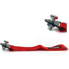 Occ Motorsport OCCRC013 Cinta de Remolque Roja de Nylon 25x5cm Soporta 3000kg Alta Resistencia para Coche Deportivo Universal