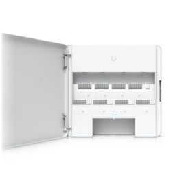 Ubiquiti Enterprise Access Hub para Control de Acceso 8 Puertas con Respaldo de Batería, 10 Puertos Gigabit, 8 PoE 240W Ubiquiti Enterprise Access Hub para Control de Acceso 8 Puertas con Respaldo de Batería, 10 Puertos Gigabit, 8 PoE 240W