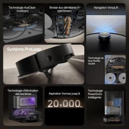 Dreame DRE1737988502731 Robot Aspirador Ultracompleto X50 con Base, Prevención Obstáculos IA, Navegación 360°, 20.000 Pa