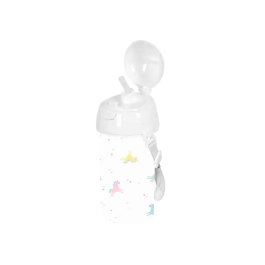 Safta Botella portaliquidos 500 ml apertura automatica con pajita preescolar