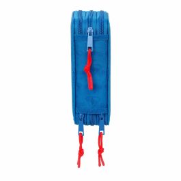 Safta Plumier triple Superman con 37 Piezas, 12,5x19,5x5,5 cm, +3 Años