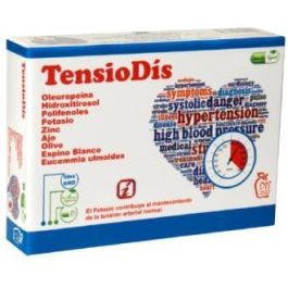 DIS Tensiodis 30 cápsulas. Mantiene la tensión arterial normal con potasio, olivo y espino blanco. Precio: 13.9900002. SKU: B1BVYRRF22