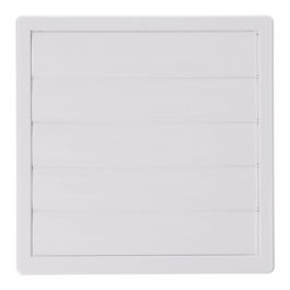 Rejilla ventilación cuadrada empotrable con lamas móviles 170x170mm enclavamiento ø100mm abs blanca Precio: 3.50000002. SKU: B18M3QPCWJ