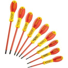 Juego de 10 Destornilladores - STANLEY FATMAX - FMHT62573-0 - Aislados 1000V - Electricista + Phillips + Pozidriv + Tester Precio: 54.49999962. SKU: B1E69RS756