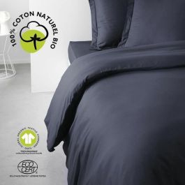 Today TOD3574643513083 Juego de cama 240x260 cm 100% algodón orgánico azul marino Certificado GOTS