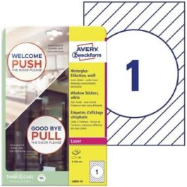 Avery L9003-10 Adhesivos de Papel para Ventanas 200 mm, 10 Hojas por Paquete