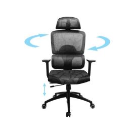 Sandberg ErgoFusion Gaming Chair Pro - Silla de Juego Ergonómica, Múltiples Ajustes (Altura, Respaldo, Reposabrazos), Malla Transpirable, 5 Años Garantía