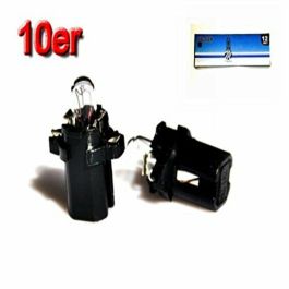 M-Tech MTECZ55 Lámpara Halógena B8.3D 1.2W 12V Negra - Pack de 10 Unidades