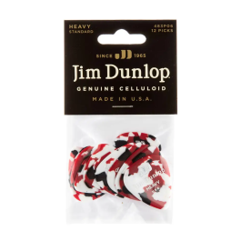 DUNLOP Pack 12 Púas Genuine Celluloid Confetti - Heavy