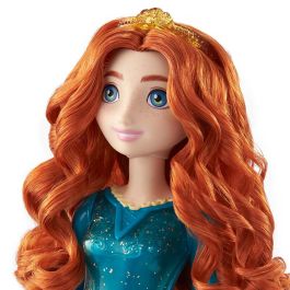 Mattel Hlw13 Muñeca Princesa Mérida Disney Brave Articulada con Vestido Brillante, Zapatos y Tiara - Edad +3 Años