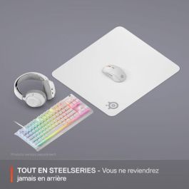 Steelseries STE5707119066655 Alfombrilla de ratón para juegos QcK L Blanca