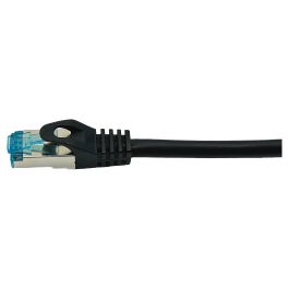Equip 605897 Cable de Red Cat6A S/FTP Sólido 0.50m con Conector RJ45 Angular Negro LSZH