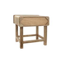 DKD Home Decor Mesita De Noche Balines Marron Natural Mango Ratan 40 x 51 x 51 cm