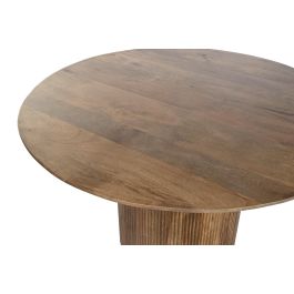 DKD Home Decor Mesa Comedor Natural Mango 120 x 120 x 76 cm
