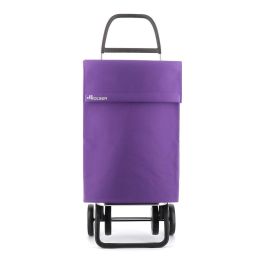 Rolser Carro de la Compra Jean LN 4 Ruedas, Plegable, Base Abatible, Malva