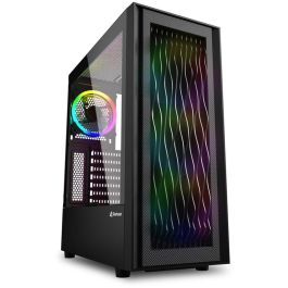 Sharkoon RGB Wave Caja de PC Negra Tipo Escritorio con 3 Ventiladores 120mm Preinstalados y Soporte Discos 2.5/3.5 Precio: 74.58999988. SKU: S5616212