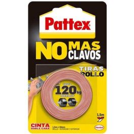 Cinta Doble Cara Pattex No Mas Clavos Rollo 19Mm X 1,5M Precio: 10.89. SKU: B13NJ3RC92