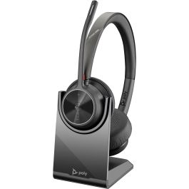 HP Voyager 4320-M Auriculares Inalámbricos con Certificación Microsoft Teams y Dongle BT700, USB-C, Carga