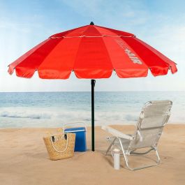 Sombrilla Aktive Rojo 220 x 215 x 220 cm 220 x 225 x 220 cm (6 Unidades)