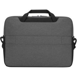 Targus CypressEco Maletín para portátiles de hasta 15.6" (39,6 cm) en Negro y Gris, con asa, correa de hombro y bolsillos