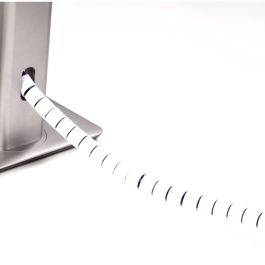 Fellowes Tubo flexible para protección de cables 9929901 para Piso Blanco 2000 mm