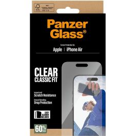 PanzerGlass Classic Fit Schutzglas iPhone Air CF Protector de Pantalla Resistente a Rayones y Golpes para Apple iPhone Air Transparente