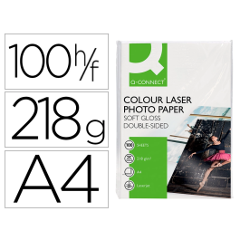 Q-connect Papel Fotográfico Glossy DIN A4 218 gr 100 Hojas para Láser Precio: 19.68999967. SKU: B16934DWLE