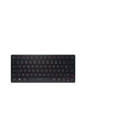 Cherry KW 9200 MINI Teclado Compacto Inalambrico 2.4GHz, Bluetooth 5.0 y con Cable Recargable Negro