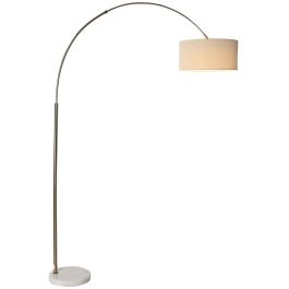 Lampara Pie Moderno DKD Home Decor Dorado Blanco 40 x 193 x 126 cm Lampara Pie Moderno DKD Home Decor Dorado Blanco 40 x 193 x 126 cm